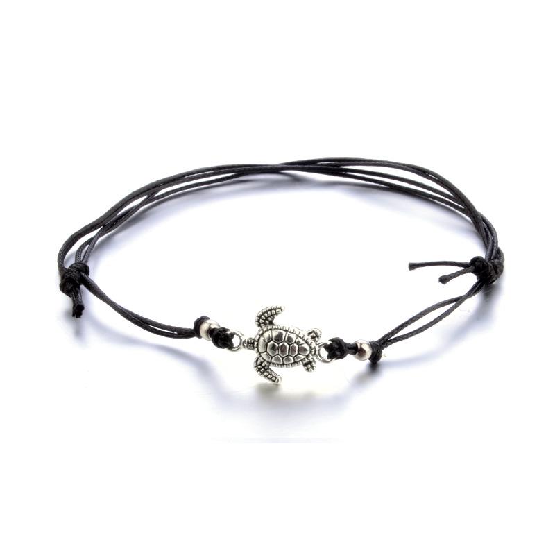 Bohemian Beads náramek na kotník pro ženy Řetízek na noze Kulatý střapec Kotník Letní Vintage Foot Šperky Příslušenství Enkelbandje