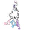 Charms Do Pandora Charm Pendant Heart Colorful Musical Notes Charms Strawberry