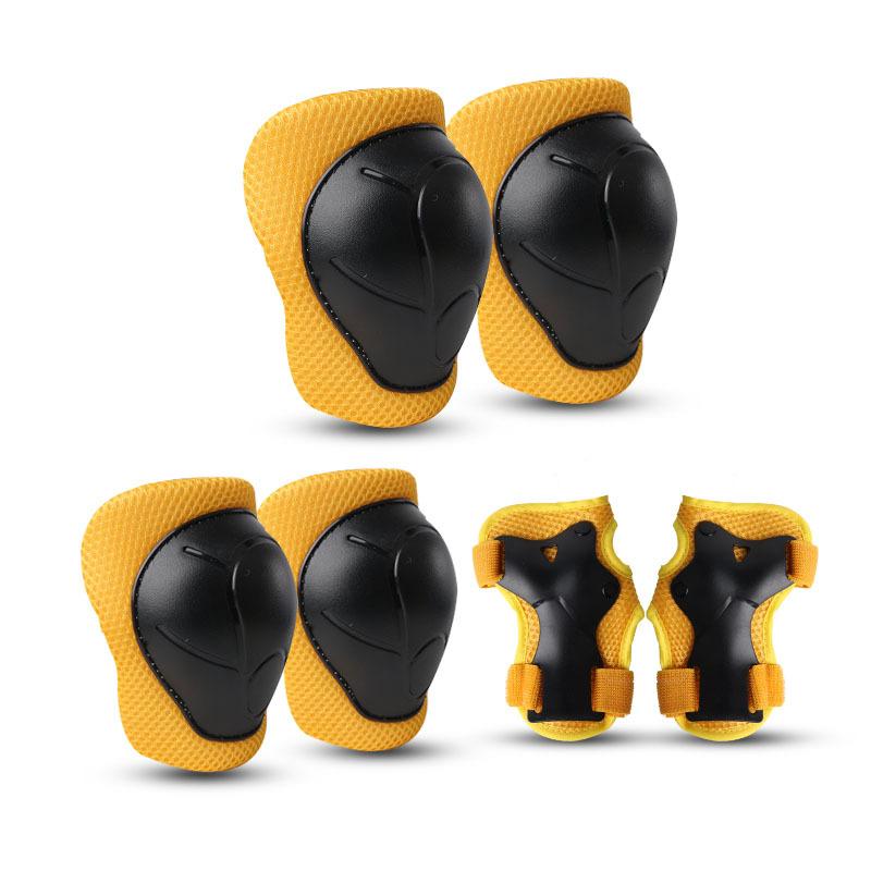 Children's Roller Skating Protective Gear Set Balance Car Skateboard Palm Pads Skating Knee Pads Elbow Pads Bicycle Seven-piece Hard Hat