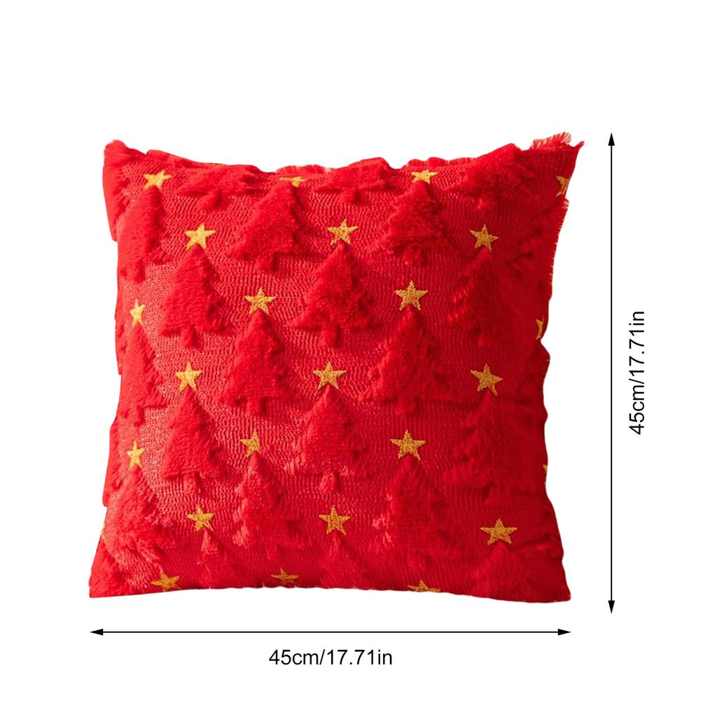 Christmas Pillow Covers 45x45cm 30x50cm Beige Christmas Tree Throw Pillow Cases Decorations Soft Covers Winter Holiday Decor