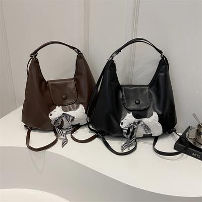 Retro Bag Women's Large Capacity New Commuter Tote One Shoulder Crossbody Bag Multi Functional Backpack