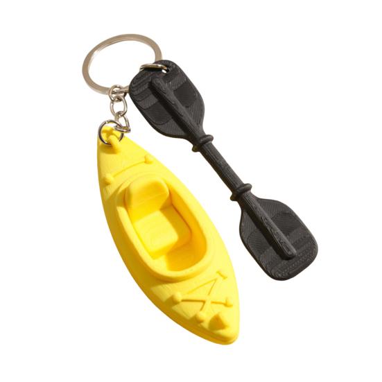 

Keychain Pendant 3D Kayak Shape Sports Keyring Water Sports Enthusiasts Key Chain Portable Decompressing Toy