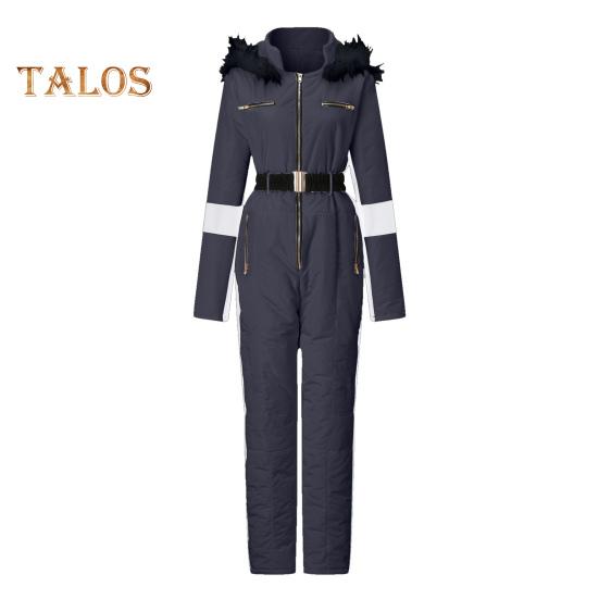 Dámské Zimní Outdoorová kombinéza Odnímatelná kapuce Parka Polstrovaná Větruodolná Udržujte v teple Voděodolná Snowboardová Lyžařská Souprava Zapínání na zip Venkovní sportovní oblečení