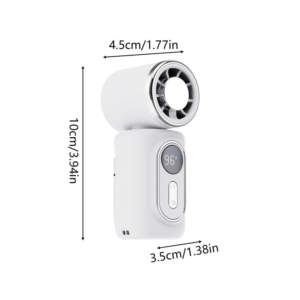 

Portable Fan Rechargeable Handheld Rotating Battery Operated Fan For Car Stroller Desktop Office Outdoor Summer Kids Adult Women білий