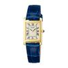 Seiko Selection SSEH006 Women's Quartz Watch Battery Operated Square Navy Yellow Gold Ivory Dial