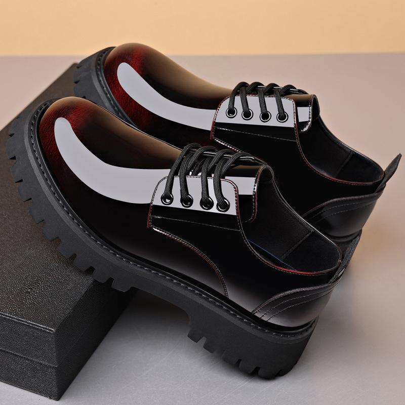 Lackschuhe Herren Business Kleiderschuhe Casual Schuhe Britischer Bräutigam Leder Erhöhungsschuhe Anzug Hochzeit Farbwechselnde Schuhe