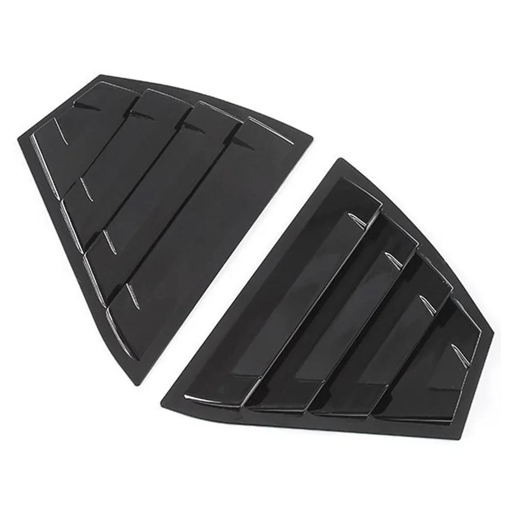 

For Nissan Sentra/Sylphy - ABS Plastic Window Quarter Louver Scoop Cover Side Vent Shutter Trim Car Adhesive Accessories Gloss Black