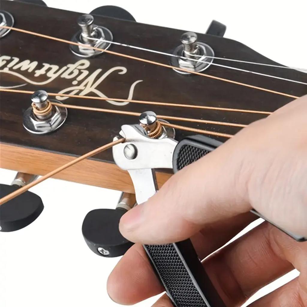 1pc 3-in-1 Guitar String Winder With Peg Winder, String Cutter, And Pin Puller - Instrument Maintenance And Repair Tool
