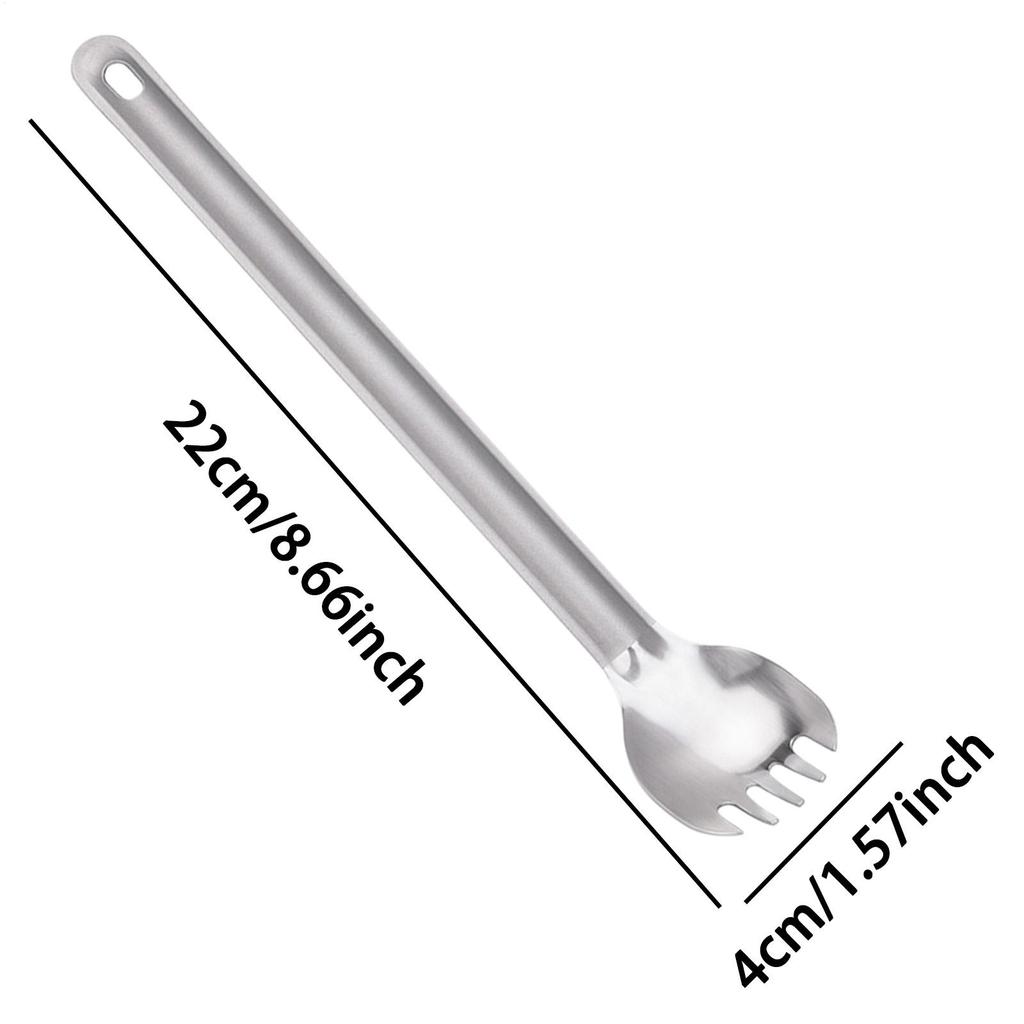 Spoons Cutlery Titanium Alloy Extended Handle Cutlery Spork Kitchen Utensils Spoon For Tea Milk Powder Flour Sugar Rice Home