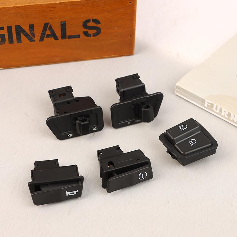 5 Stück/Set Motorrad Scheinwerfer Hupe Dimmer Blinker Anlasser Einzel Schalterknopf Für Roller ATV Moped Elektroroller Teile