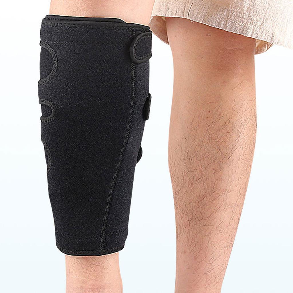 Calf Support Brace   Non Slip Lower Leg Compression Wrap Shin Splint Support for Muscle Black