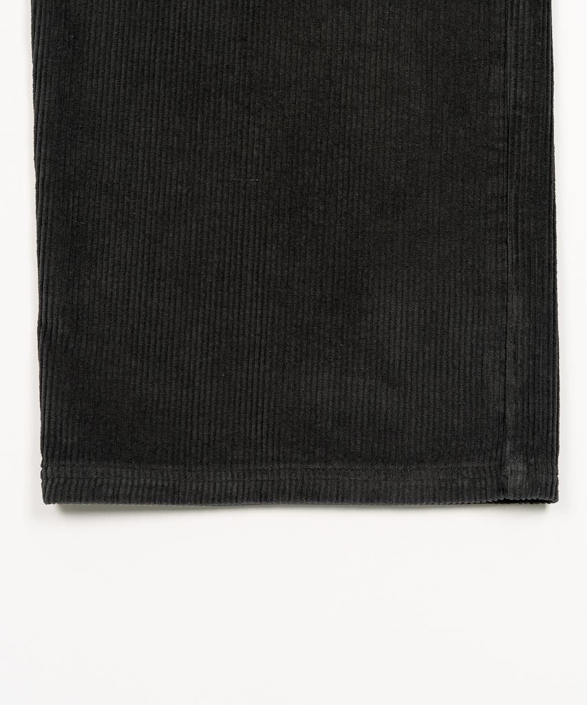 TOFFEE Corduroy Wide Elastic Pants (Black)