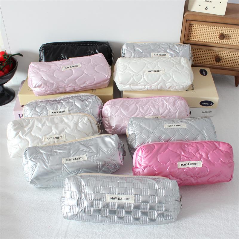 

New Niche Design Makeup Bag Pouch PU Waterproof Student Stationery Bag Pencil Xase Makeup Brush Case Girls Cosmetics Organizer