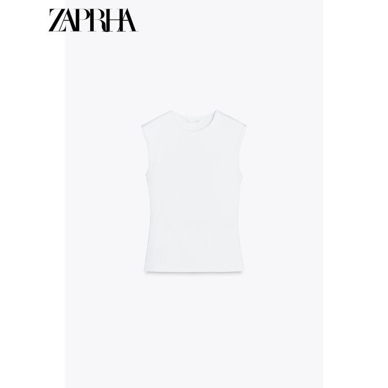 Zaprha 2025 New Arrival Sexy Multi-Color Cotton Blend Plaid round Neck Sleeveless Tops Female Slim Looking 2335151