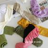 Ice Socks Tube Socks Season Thin White Stacking Socks Internet Celebrity Solid Color Ice Silk Velvet Stockings