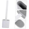 Detachable Handle Wall Mounted Drill Free Toilet Brush Set Soft Silicone No Dead Corner Hygienic Toilet Brush Multi Purpose