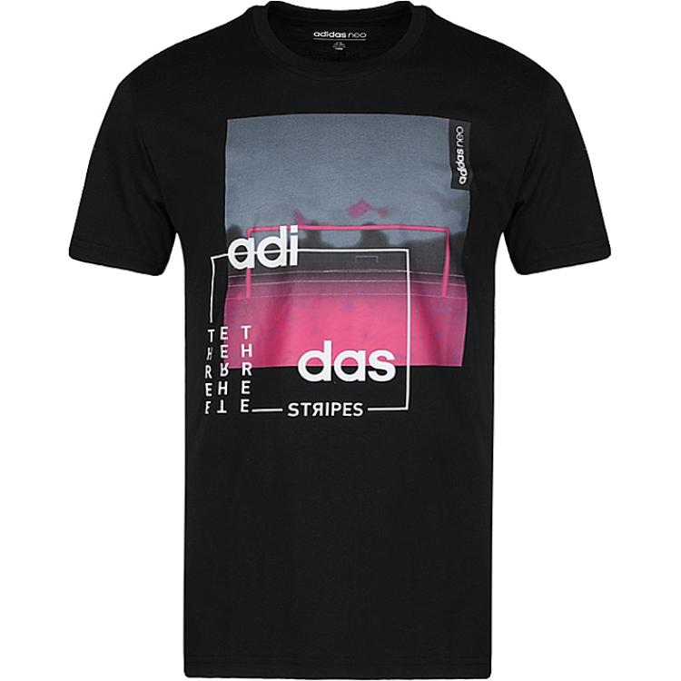 

Adidas Neo Comfort Crew Neck Short Sleeve T-Shirt Men Tops Black DU2367 M