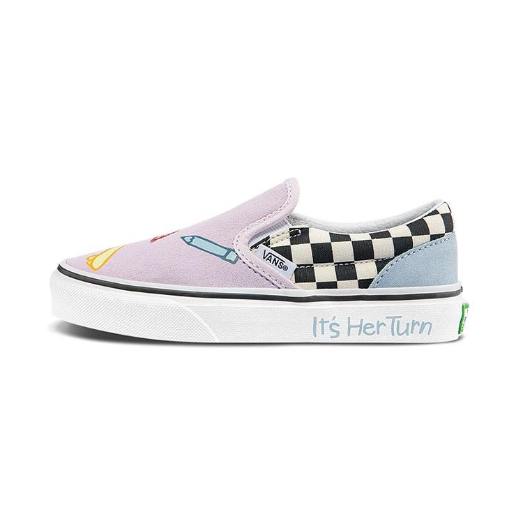 (PS) Vans Classic Slip-On Pink Blue Kids VN0A5KXM89C EU 34