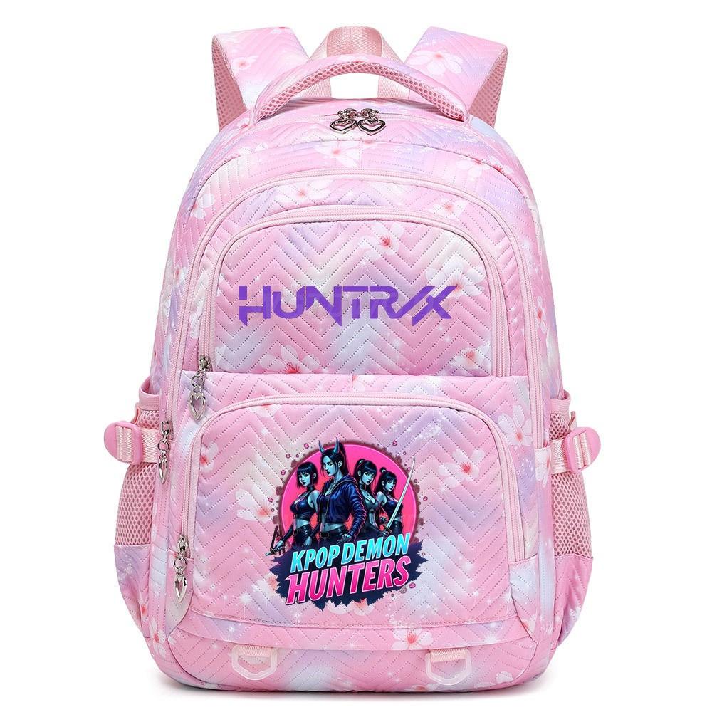 Kids Girls Kpop Hunters Rumi Zoey Printed Backpack Student School Waterproof Big Bag