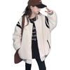Girls' Quilted Thick Jacket - Korean Style Baseball Uniform for Autumn/Winter 2025