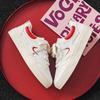 Hong Kong style leather surface retro board shoes men's spring new Hong Kong style chic versatile casual sports white shoes 1501