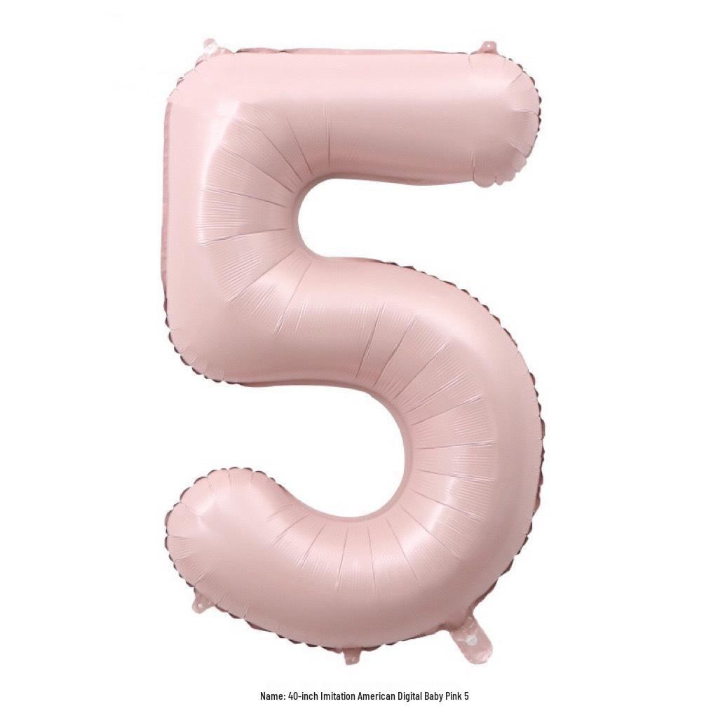 40-Inch Cream Number Balloon for Kids' First Birthday Party Decoration