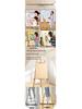 Wooden Tripod Floor Easel for Oil Painting - Foldable Art Student Stand
