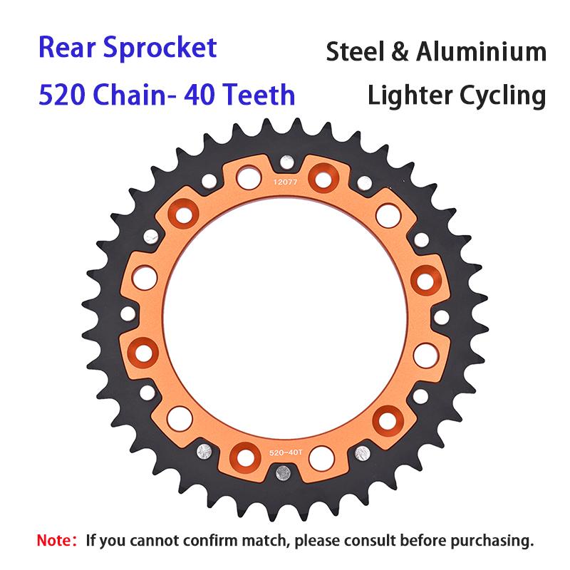 520 14T/15T/16T/17T Front 40T/42T/45T/48T/50T/52T Rear Sprocket For KT/M 620 640 690 790 890 990 DU/KE LC4 R SM SMC Adventure L