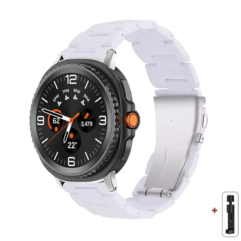 

Resin Band for Samsung Galaxy Watch 8 40 44MM/8Classic 46mmTransparent Strap Women Bracelet for galaxy Ultra 2025/7 47mm Correa for galaxy ultra2025