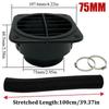 42mm 60mm 75mm 90mm Car Air Diesel Parking Heater 1x Air Outlet Vent + 1x Warm Duct Pipe + 2x Clamps For Webasto Eberspacher