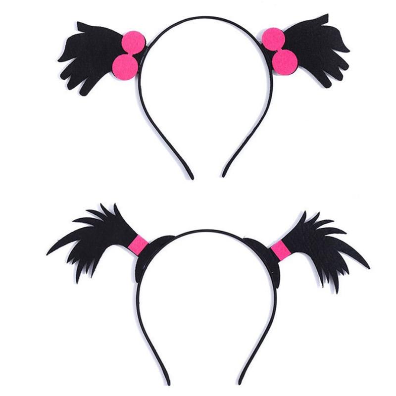 Personalized Halloween Arrow Headband & WiFi Exclamation Hair Clip for Braids