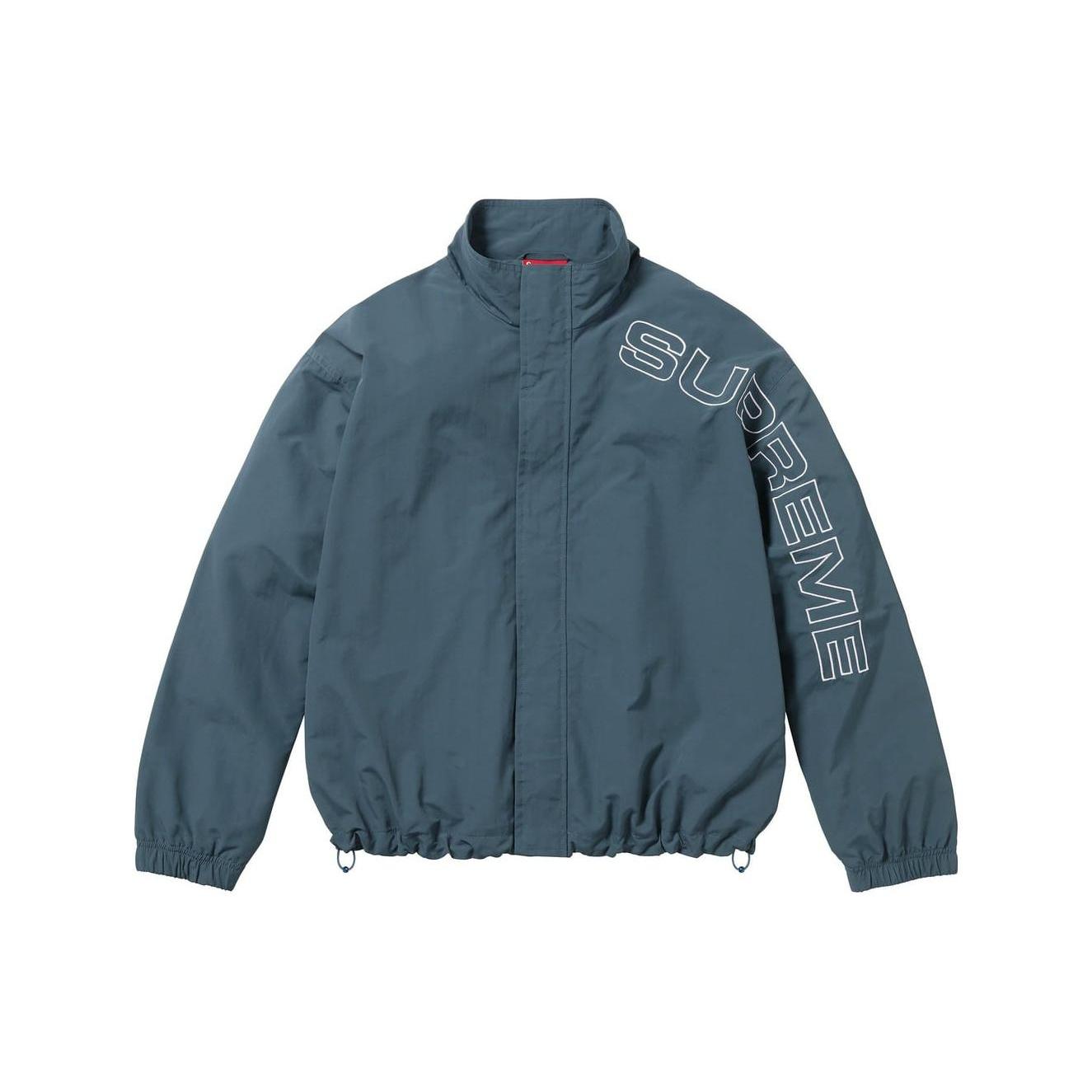 Supreme Spelled Out Embroidered Track Jacket