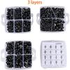 620Pcs Car Buckle Fasteners Buckle Boxed Hybrid Car Fasteners Door Trim Bumper Repair Kit Fasteners Expansion Screw Caps For Car