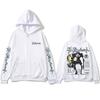 Anime Death Note Ryuk Graphic Zipper Hoodie Men Women Casual Vintage Oversized Zip Up Jacket Man Fleece Cotton Zip Up Sweatshirt