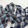 Korean Retro Plaid Scarf Hair Tie: Stylish Versatile Hair Accessory