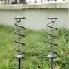 Outdoor Rain Gauge with Metal Stake Large Capacity Garden Lawn Yard Fence Patio Farm Water Rain Meter Tube with Mounting Rack