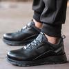 Insulation 6KV Black Leather Work Safety Shoes For Men Anti Smashing Steel Toe Cap Boots Non-slip Indestructible Male Footwear
