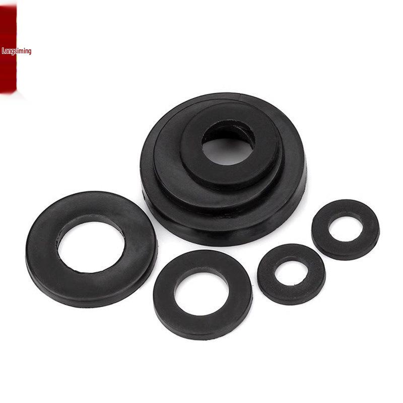 Ultra-Thin Black Nylon Washer: Wear & Temperature Resistant, Thickened Insulating Plastic Flat Gasket.