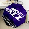 Jazz Basketball Team Umbrella Folding umbrella, automatic umbrella 8-Frame for Travel, camping Use Gift for Halloween Christmas