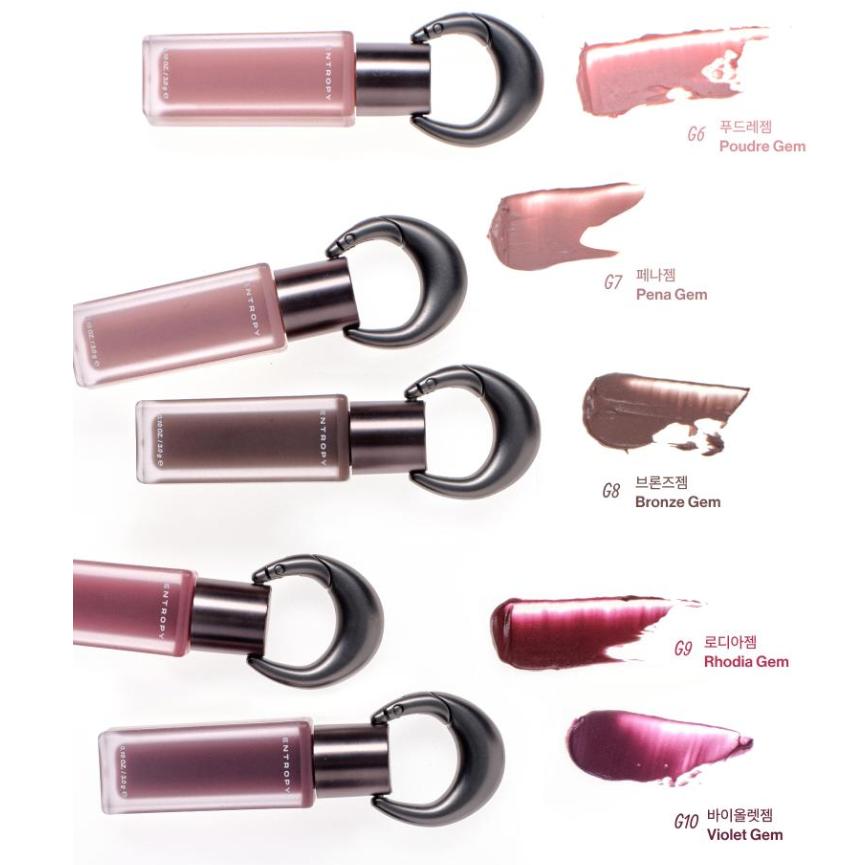 ENTROPY Maquilhagem Charm Tint (Base Desfocada) 10 Cores – Tint Labial com Acabamento Suave e Esfumado com Design de Chaveiro