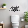 Funny Let It Happen Metal Bathroom Wall Art Christmas Halloween Decor Toilet Sign Housewarming Gift