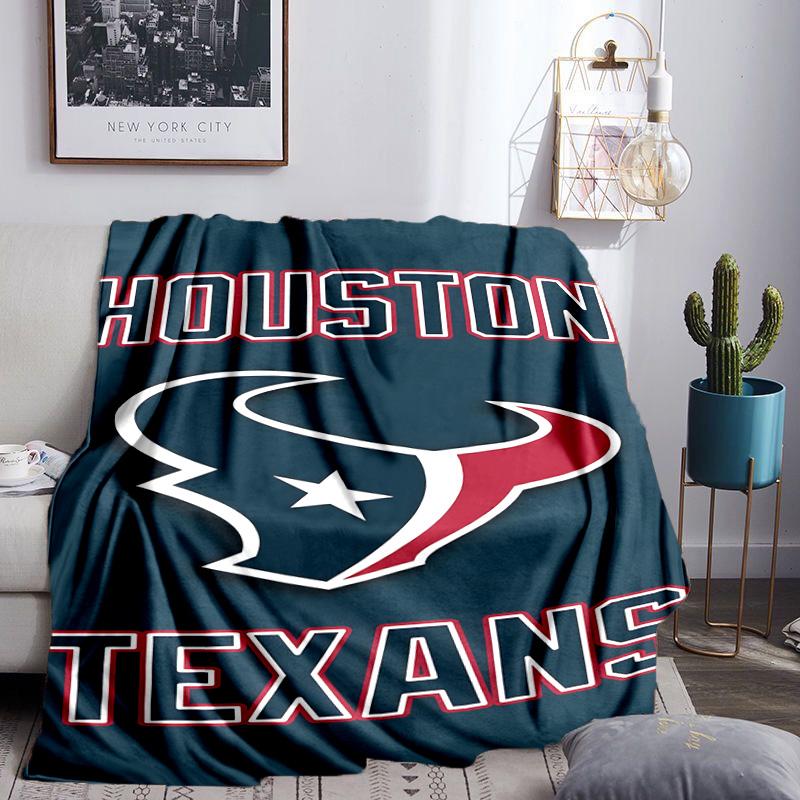 Basketball Texans Logo Blanket Lightweight Flannel Bedding Blanket Perfect for Travel, Camping, Living Rooms, Offices, Sofas, Fan Christmas Gift