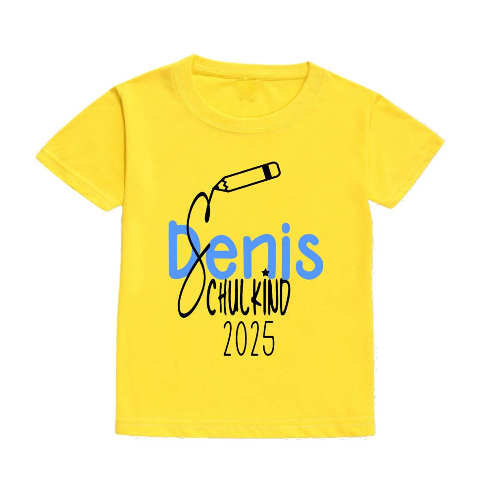 Personalized Schoolchild T-shirt Shirt for Schoolchild's First Day of School with Name First Day of School Gift Name