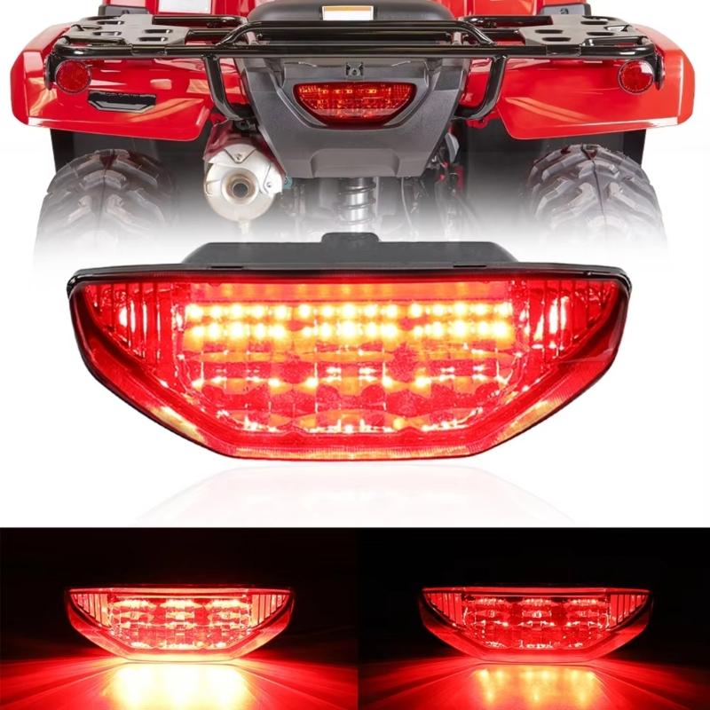 Taillight Brake Lamp ATV Motorcycle LED Tail Light for TRX500 Waterproof Tail Stop Lamp Easy Installation Repair Part