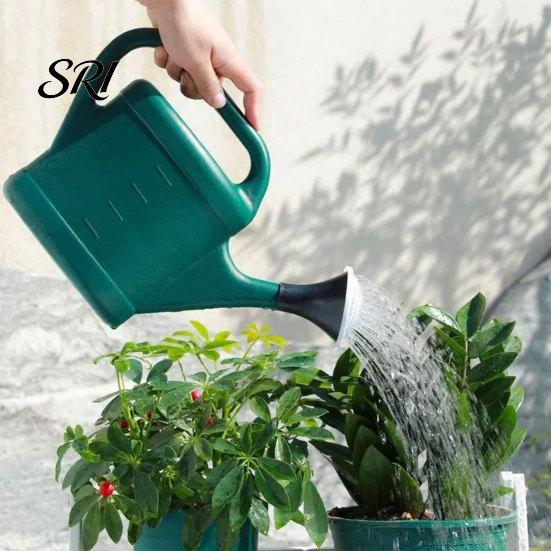 Ergonomic Watering Can Long Spout Plastic with Handle 3L Durable 5L Pot Removable Sprinkler Head for Indoor Outdoor Gardening Large Capacity