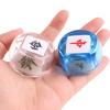 Acrylic 6 Sided Round Corner Dices Chinese Mahjong Role Playing Dices for Table Game, Classroom Teaching Easy to Use