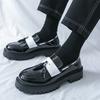 Designer New Men's Leather Height Increasing Casual Shoes Male Mix Color Tassels Loafers Formal Flats Dress Footwear