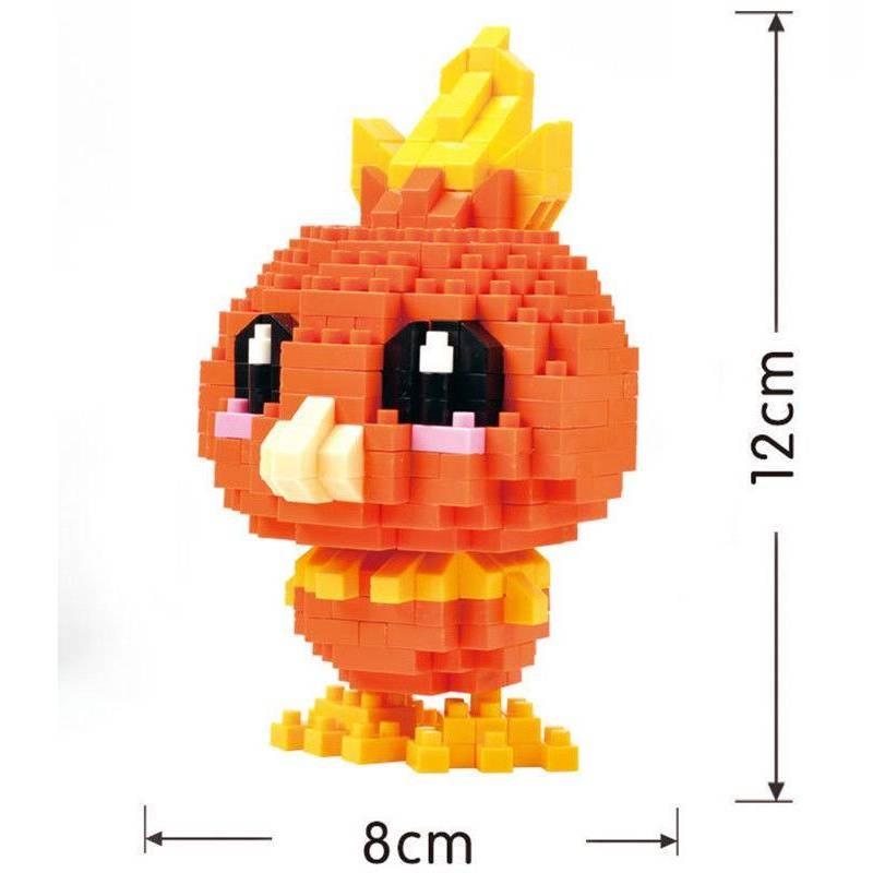 Anime Nano Mudkip Block Diamond Toy Mini Building Toy Pocket Monster