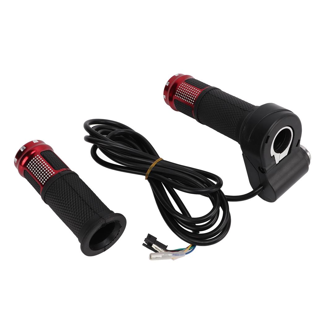 1 Par Tommelgasshåndtak Rutinemessig Vrigasshåndtak med Nøkler for Elektrisk Sparkesykkel SykkelRød