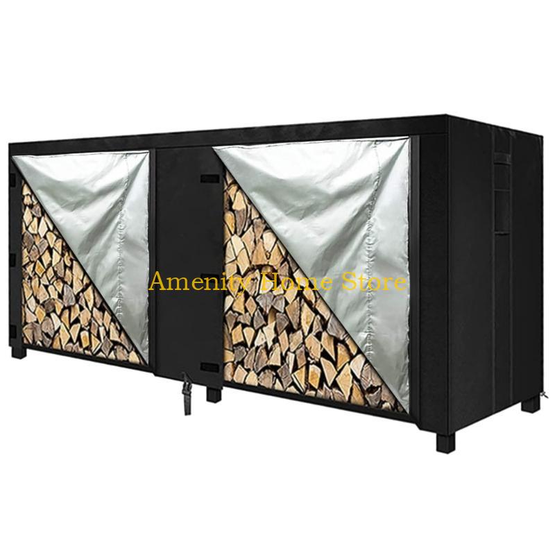 F26C Practical Log Holder Cover Cloth Neat and Organized Firewood Storage Rack Cover Firewood Log Rack Cover